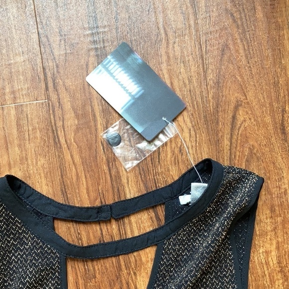 NWT Urban outfitters Ecoté high low gold shimmer dress size medium - Picture 8 of 11